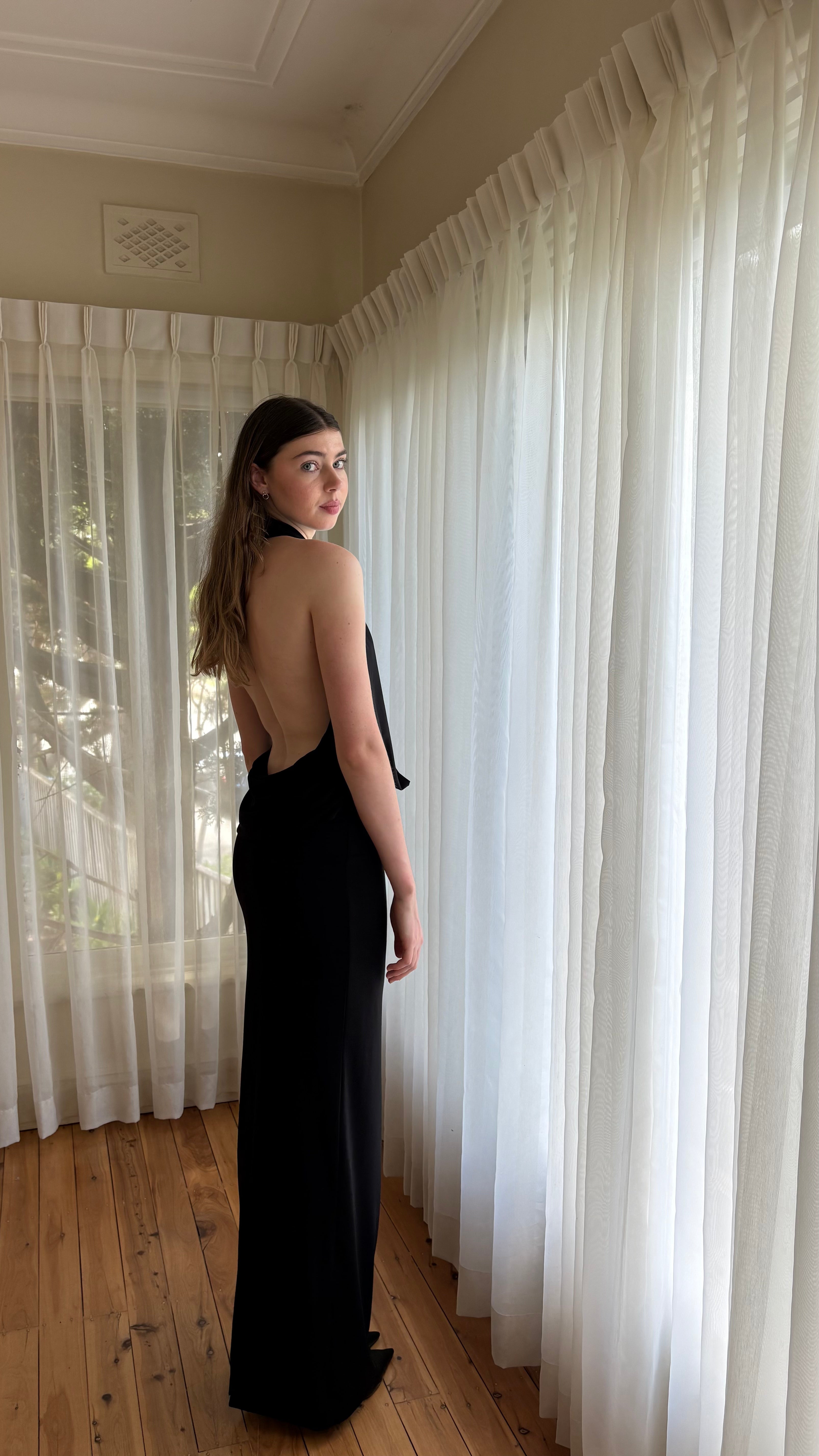 MIsha The Vanessa Jersey Dress Black | size XS