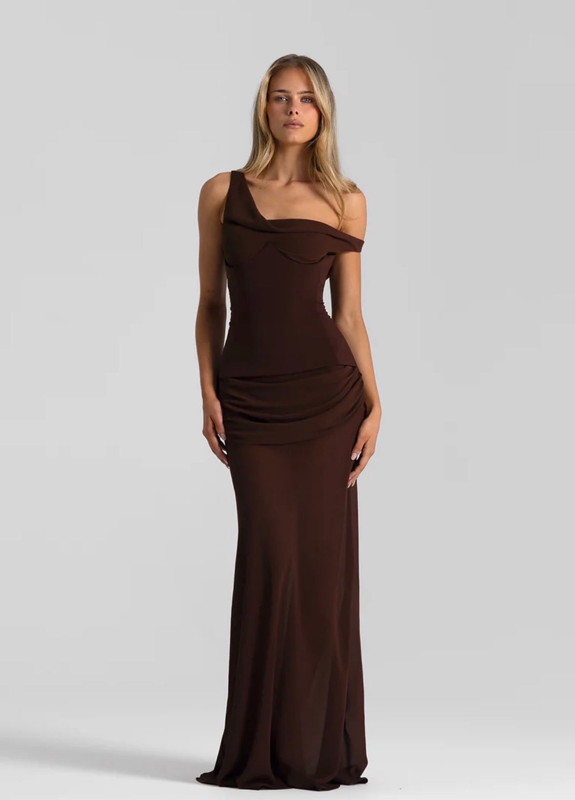 Natalie Rolt Cadence Gown Espresso | size S