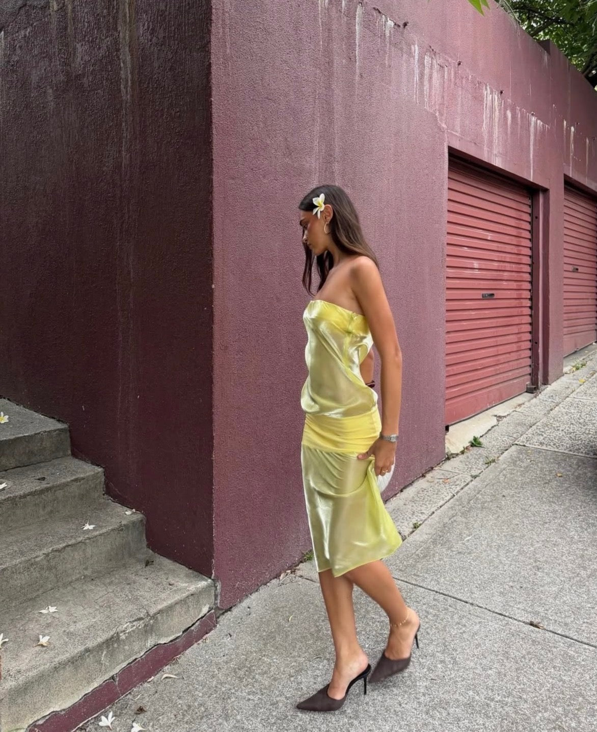 Mode Mischief Melt Panel Dress Limoncello | size XXS