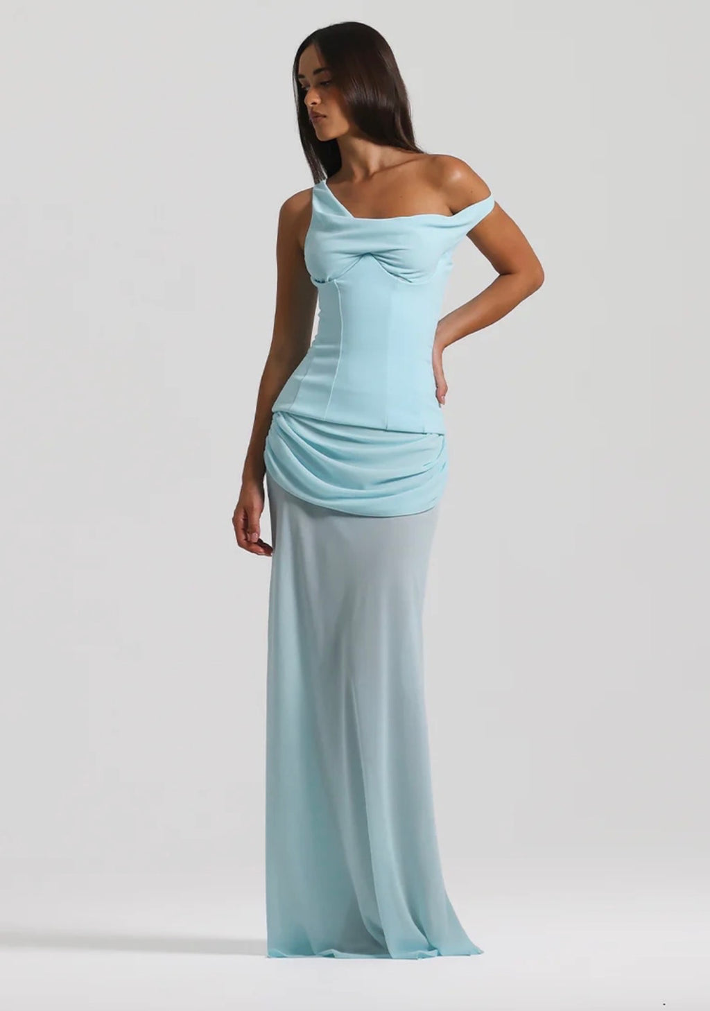 Natalie Rolt Cadence Gown Baby Blue | size XS