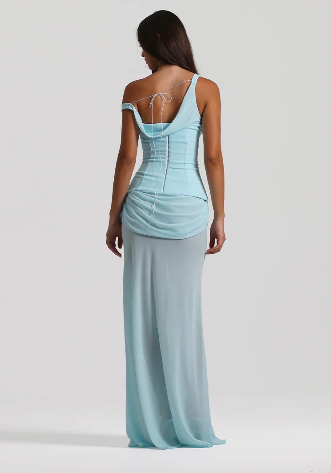 Natalie Rolt Cadence Gown Baby Blue | size XS