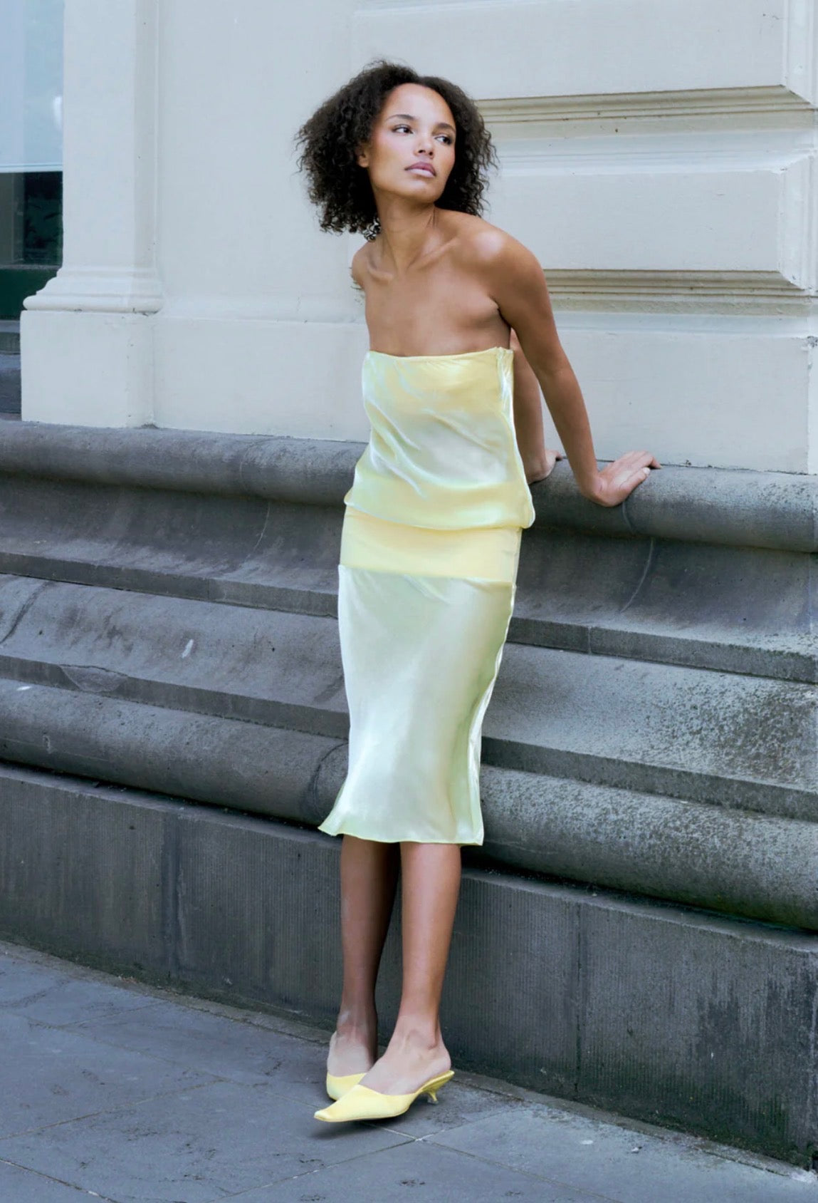 Mode Mischief Melt Panel Dress Limoncello | size XXS