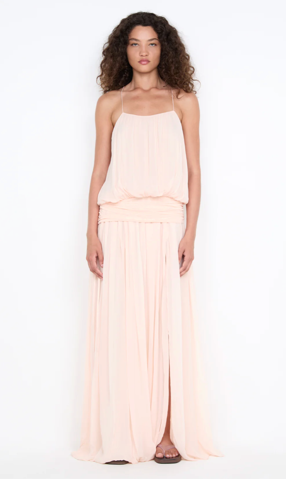 Bec + Bridge Camille Blouson Dress Peach | size XXS