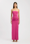 Kooka Torin Trim Maxi Dress Red | size XS