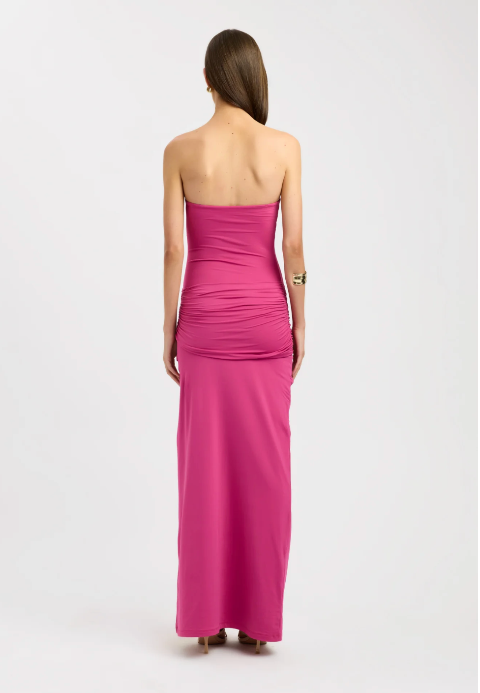 Kooka Torin Trim Maxi Dress Red | size XS