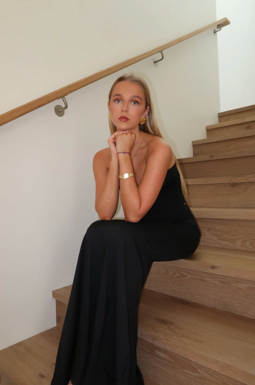 HNTR The Label Louie Gown Noir | size XS
